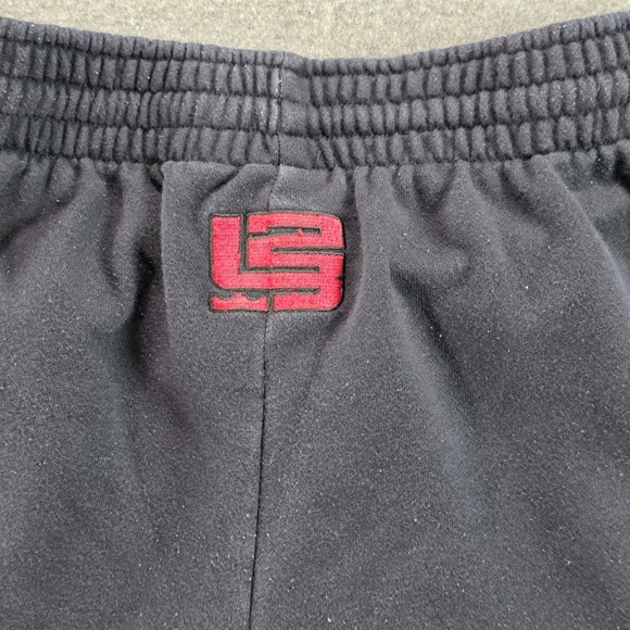 LeBron James L23 Nike Air Black White fleece Basketball Shorts Size XL Vintage - Picture 6 of 10